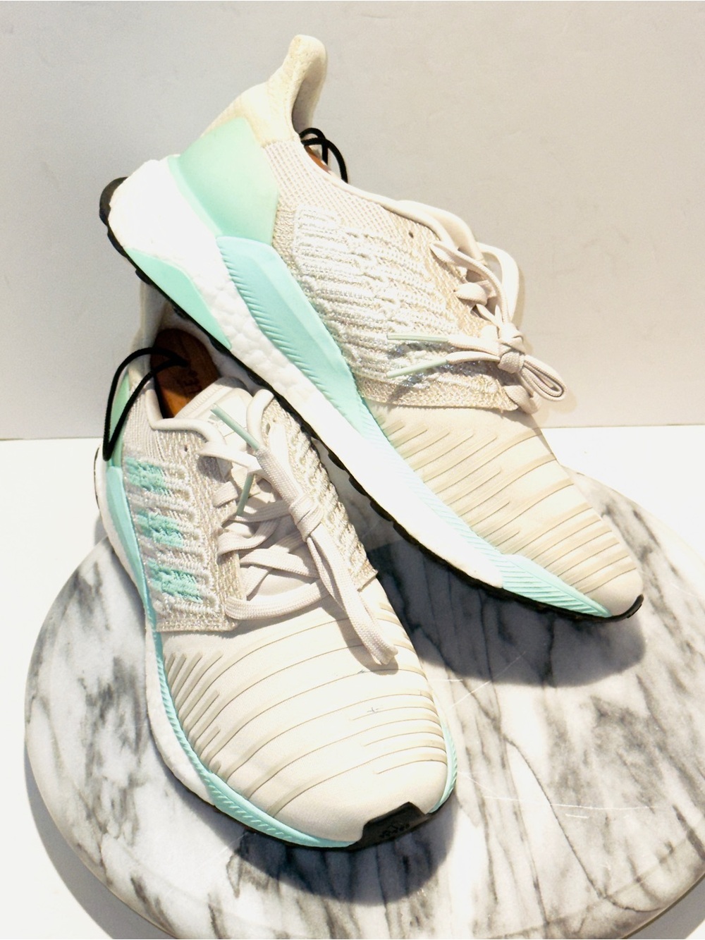 Adidas Solar Boost Clear Mint Raw White Running Shoe Women’s Size 7 1/2 D97432